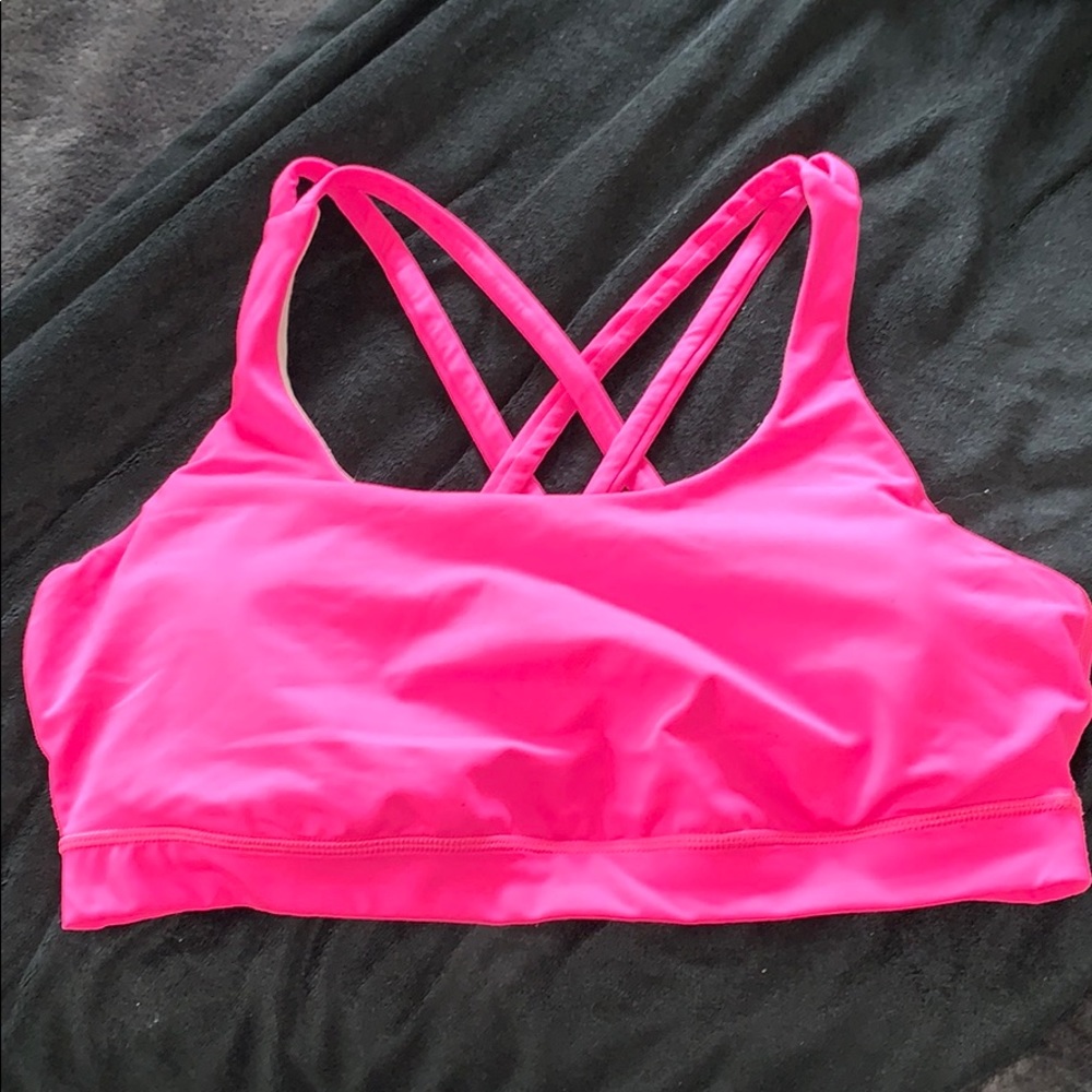 Lululemon pink Energy Sport bra